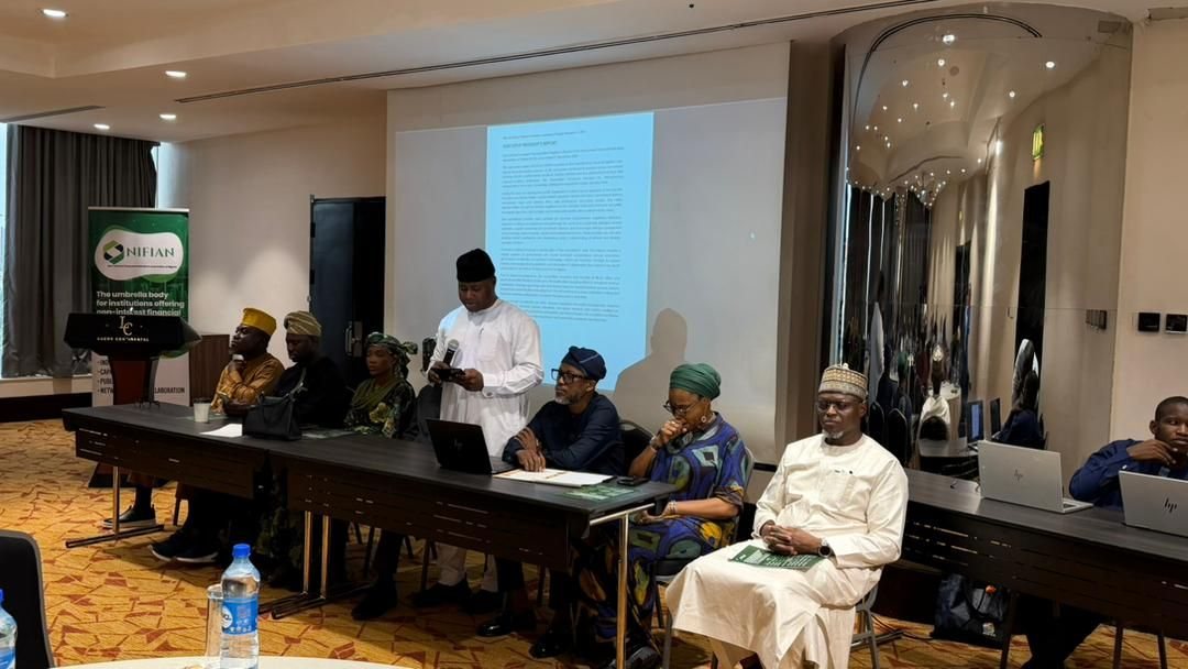 A NIFIAN officer addressing the 2026 AGM from the head table